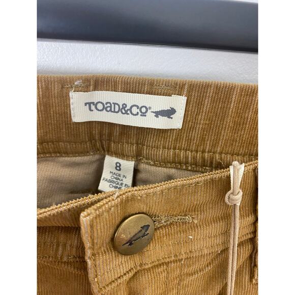 NEW Women Toad & Co. Sybil Slim Corduroy organic cotton chino pants, 8 - Picture 5 of 5